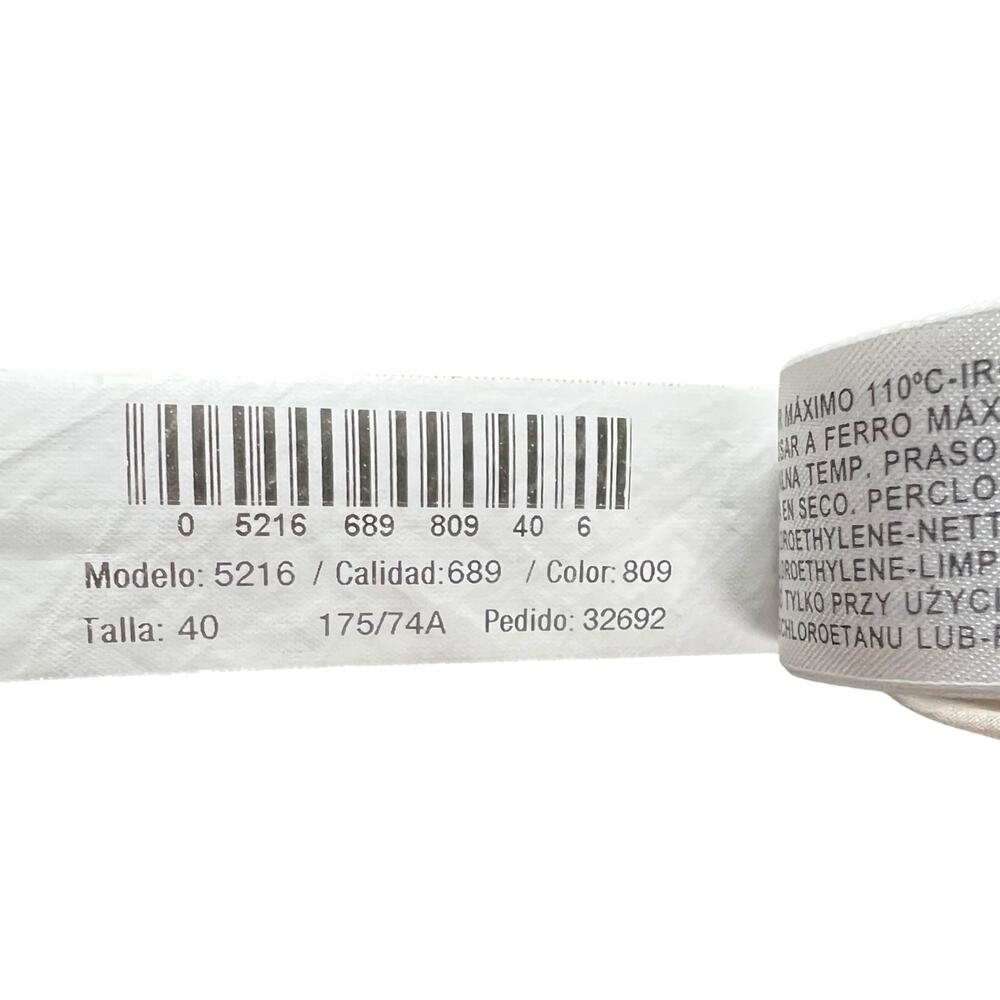 Massimo Dutti Python Print Black & Off-White Ruff… - image 6